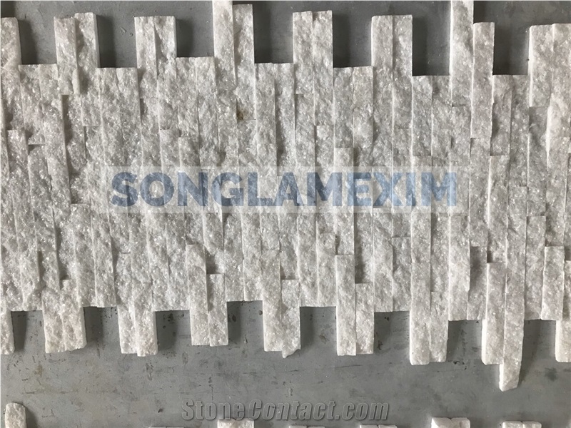Crystal White Glued Ledge Wall Panel