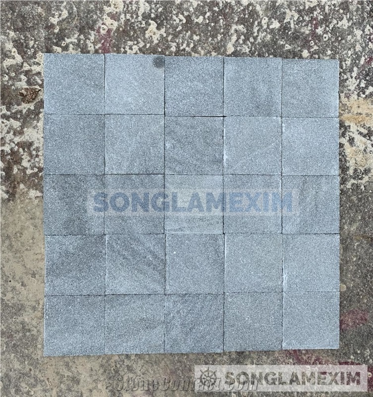 Dark Grey Marble Sanded Pool Deck Paver Tiles