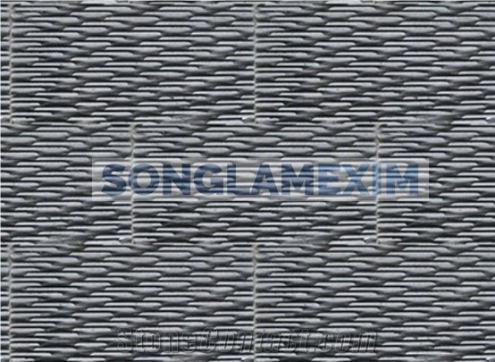 Grey Marble Combed Chiseled Wall Panel
