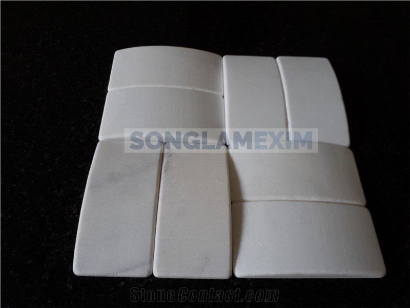 Milky White Marble Wave Cladding Stone