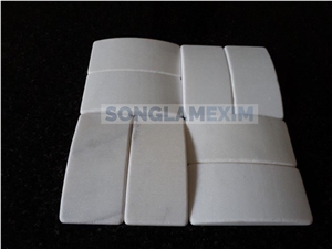 Milky White Marble Wave Cladding Stone