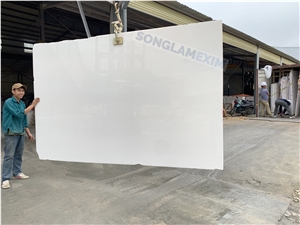 Polished Crystal White Slab - 2nd Grade