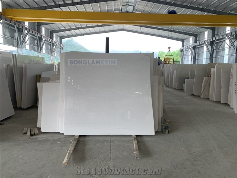 Polished Crystal White Slab - 2nd Grade