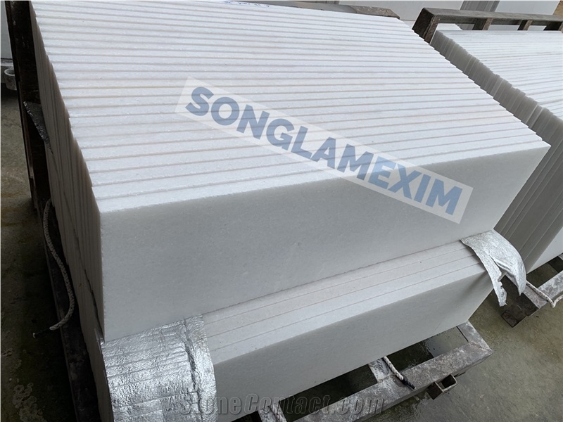 Premium White Marble Polished Step and Riser