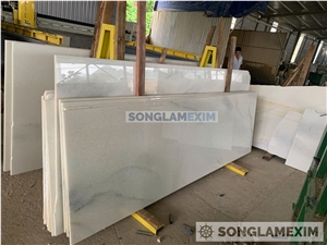 Veiny White Marble Slab Polished