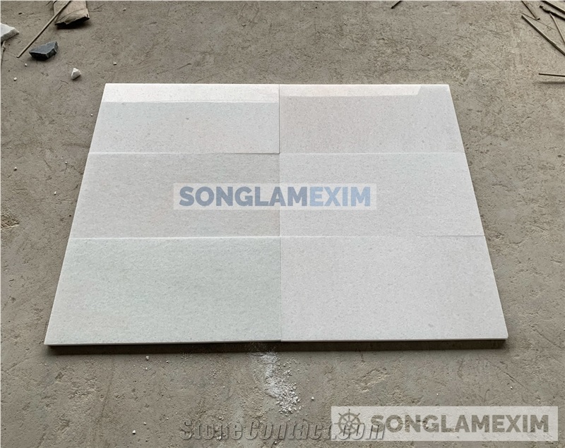 White Crystal Marble Second Grade Polished Tiles