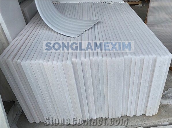 White Crystal Marble Step and Riser - 2nd Quality