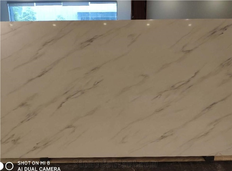 Beige Pattern Quartz Slabs