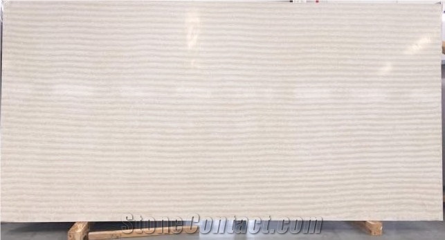 Beige Wood Quartz Slabs