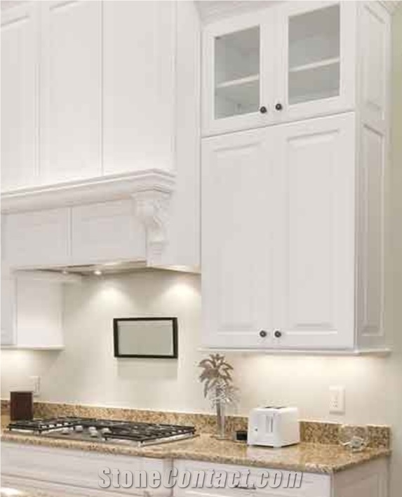 Brown Multi Color Quartz Kitchen Countertop