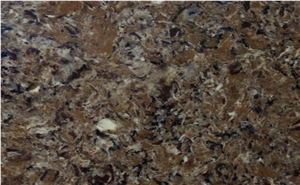 Brown Pattern Quartz Slabs