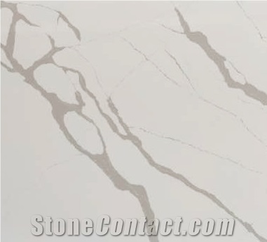 Brown Veining Quartz Slabs