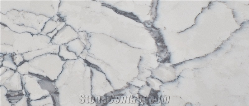 Carrara White Quartz Stone Slabs