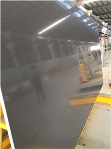 Grey Pure Solid Quartz Slab