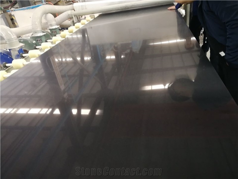 Grey Pure Solid Quartz Slab