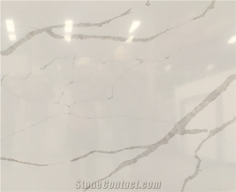Ivory Calacatta Quartz Slabs