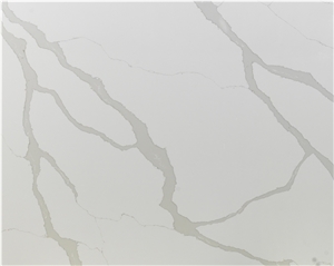Milky White Calacatta Quartz Slabs