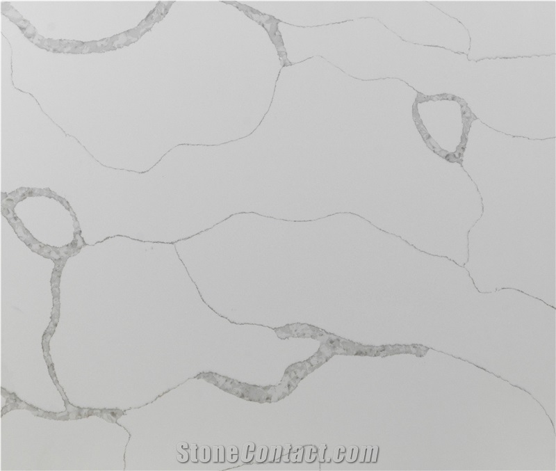 Pearl White Quartz Slabs