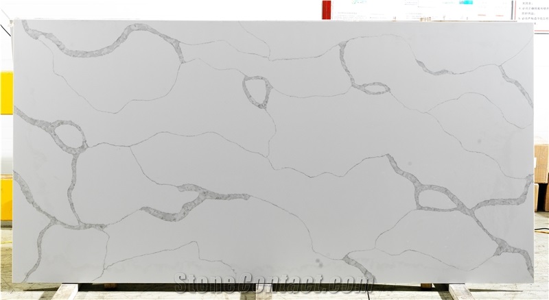 Pearl White Quartz Slabs