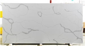 Pearl White Quartz Slabs