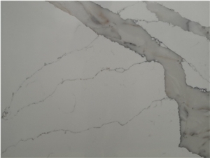 Polished Calacatta Trento Quartz Slabs