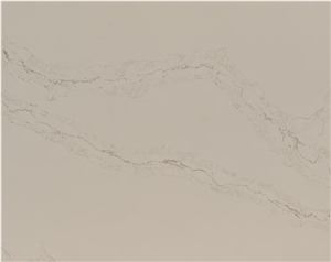 Semi White Calacatta Nova Quartz Slabs