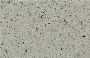 Silver Grey Monochrome Quartz Slabs