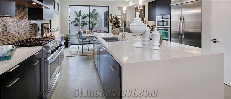Zhong De Fossil Taupe Quartz Stone