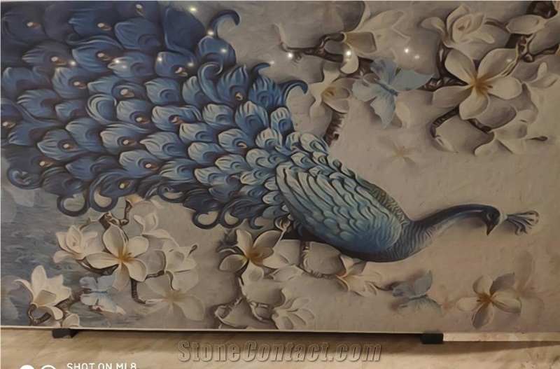 Zhong De Peacock Quartz Slab