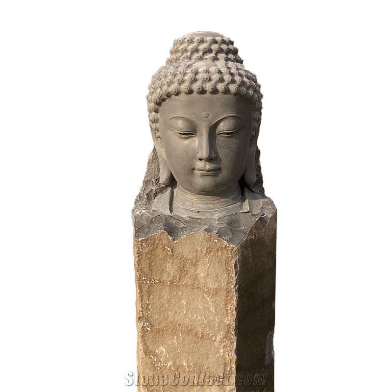 H100cm Landscaping Garden Stone Basalt Sculpture