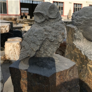 H100cm Landscaping Garden Stone Basalt Sculpture