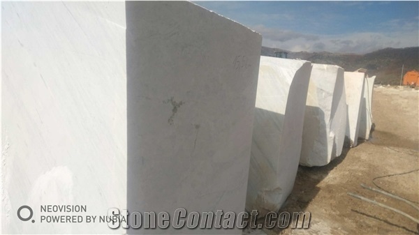 Sivec Yugoslavia White Marble Blocks