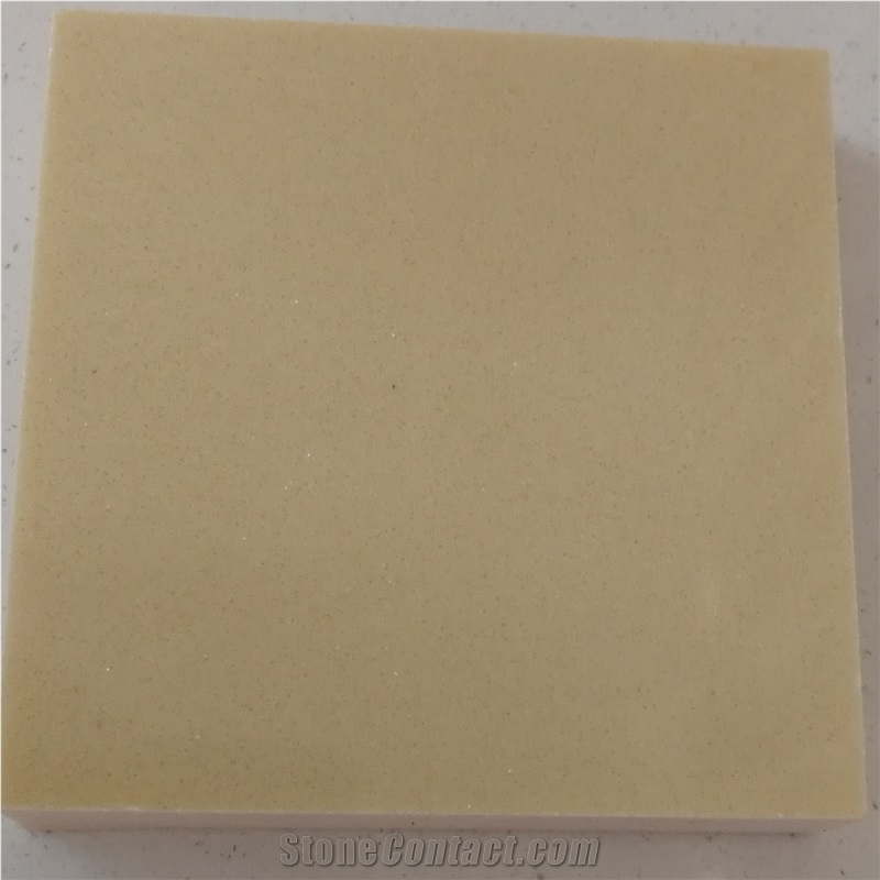 Pure Beige Engineered Marble Slab for Vanity Top
