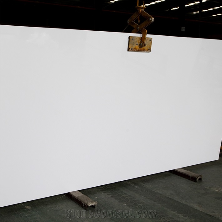 Super White Engineered Marble Wall Tile