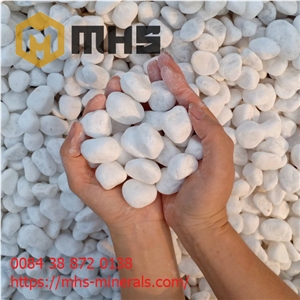 White Tumbled Pebble Stone
