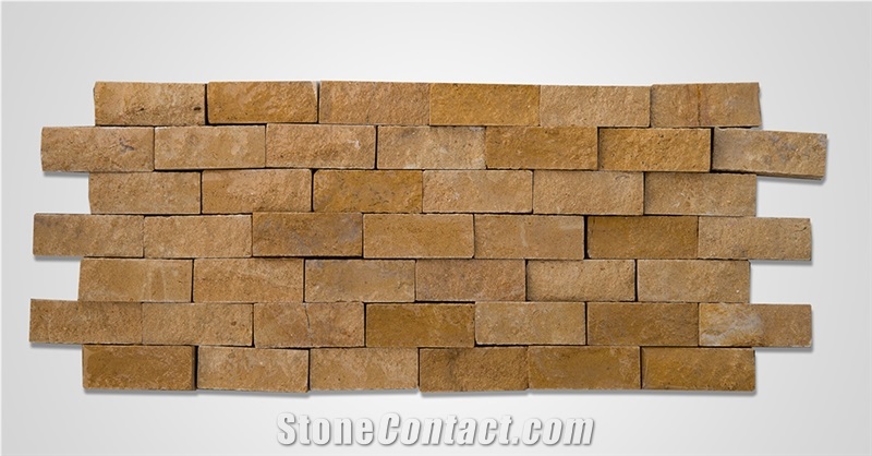 Golden Sinai Split-Face Wall Tiles