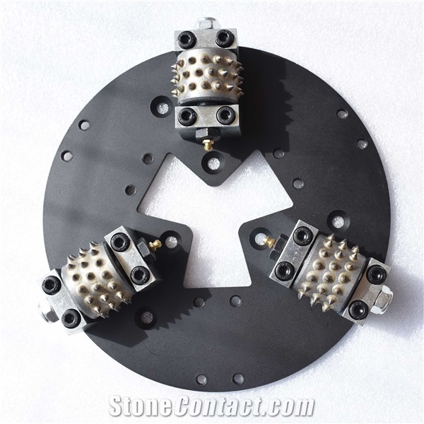 Htc 270mm Bush Hammering Roller Plate with 3 Rollers