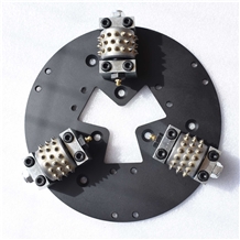 Htc 270mm Bush Hammering Roller Plate with 3 Rollers