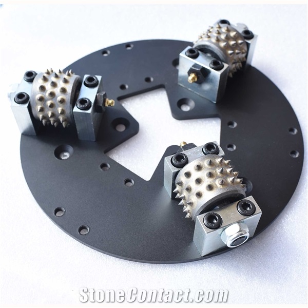 Htc 270mm Bush Hammering Roller Plate with 3 Rollers