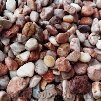 Tumbled Pink Pebble Stone from Vietnam Shc Group