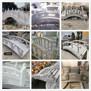 Courtyard Garden Creek Outdoor Landscape Bridge
