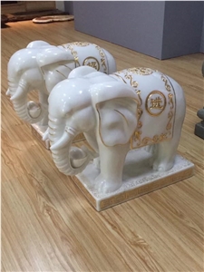 Exquisite Handiwork Stone Marble Home Art Statues