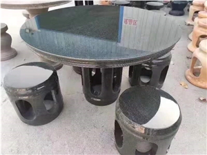 G654 Black Polished Garden Tables Sets Furniture