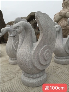 Goose Stone Sculpture Landscape Animal Product
