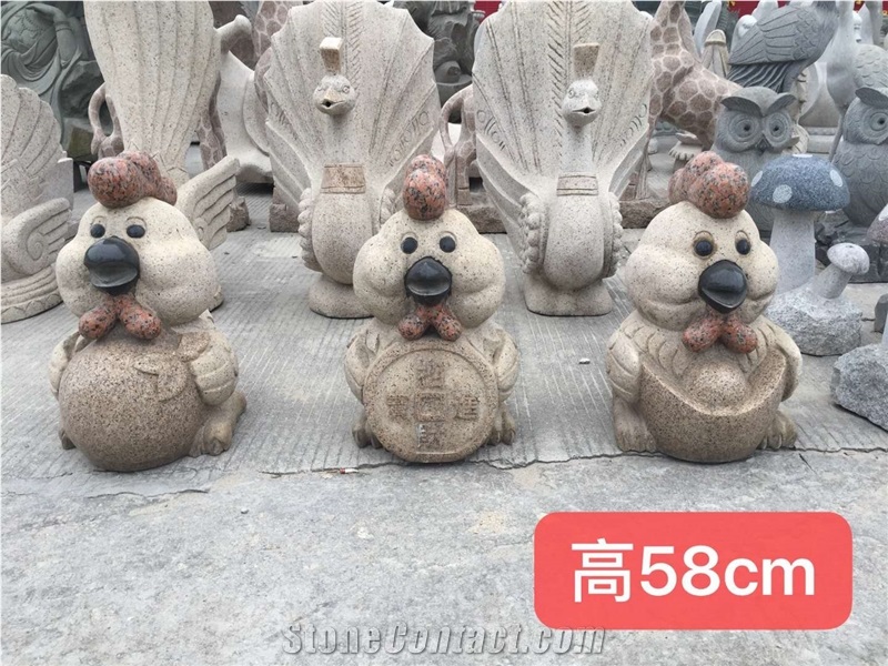 Landscape Cartoon Figure Stone Sculptures Carving