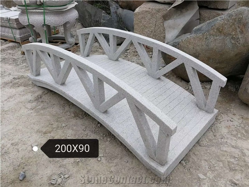 Red Granite Carving Bridge Fence Customization