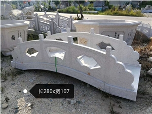 Red Granite Carving Bridge Fence Customization