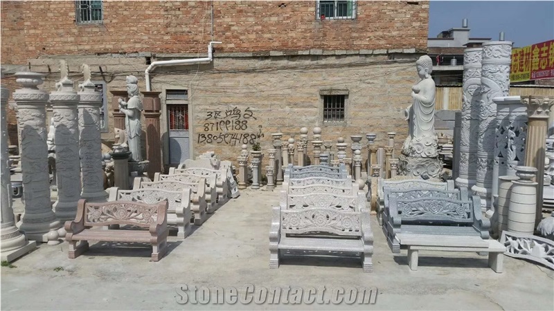 Street Back Rest Chair Side Chairs Long Bench