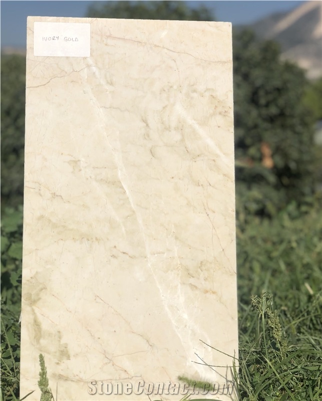 Ivory Gold Marble Tiles & Slab