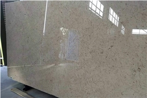 Beige Fossil Marble Slabs